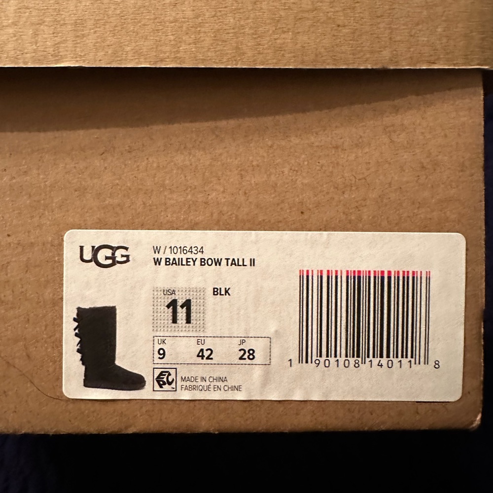 Ugg Bailey Bow tall boots with cleaning kit